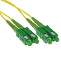 ACT 3 mètres LSZH monomode 9/125 OS2 fibre patch cable duplex avec connecteurs SC/APC (3 m)