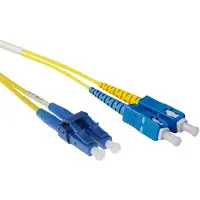 ACT 1 mètre LSZH monomode 9/125 OS2 short boot fiber patch cable duplex with LC and SC connectors