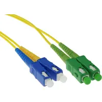 ACT 0.5 mètre LSZH monomode 9/125 OS2 fibre patch cable duplex avec connecteurs SC/APC et SC/PC (0.50 m)