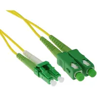 ACT 1 mètre LSZH monomode 9/125 OS2 fibre patch duplex avec connecteurs LC/APC8 et SC/APC8