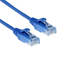 ACT Blue 5 meter LSZH U/UTP CAT6 datacenter slimline patch cable snagless with RJ45 connectors (U/UTP, CAT6, 5 m)