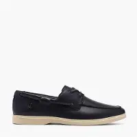 Clarks Chaussures bateau Torford Homme Navy Leather