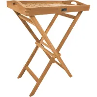 Axi Lora Chariot De Service Avec Plateau Amovible - En Teck - Avec Poignées Ouvertes | Desserte De Cuisine / Pour Le Jardin, Le Balcon, La Terrasse