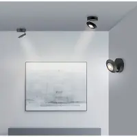 Neuhaus Spot LED au plafond Pure Oculis Black Pearl