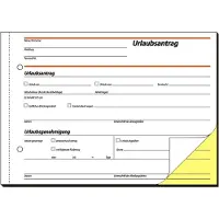 Sigel Demande de congé DIN A5 autocopiant 2x40 feuilles 1 copie