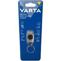 Varta L.E.D. METAL KEY CHAIN LIGHT Chrome Lampe porte-clés LED