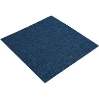 vidaXL Dalle de moquette bleue 50 x 50 cm, lot de 4, en PP et bitume