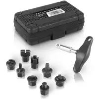 Stahlwerk Kit d'outils de vidange d'huile 9 pièces Outil de vidange d'huile Jeu de clés à douille