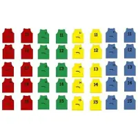 Softee Numbered 11-15 Training Bib 5 Units Rouge Youth Homme