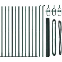 vidaXL Clôture en fil de fer soudé avec socle en béton 25 x 1,4 m (L x H)