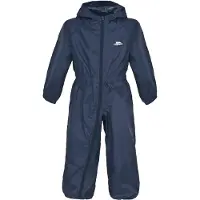 Trespass Button Rain Suit Bleu 5-6 Years Enfants