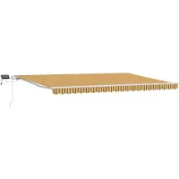 vidaXL Store à rallonge multicolore 500 x 300 cm en tissu et aluminium