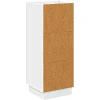 vidaXL Armoire à tiroirs Blanc 33 x 34,5 x 87 cm Bois d'ingénierie