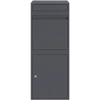 vidaXL Boîte de dépôt de colis Anthracite 41 x 38 x 103 cm Acier