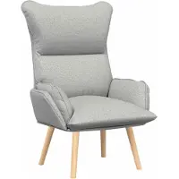 vidaXL fauteuil Gris nuage 69 x 74 x 93 cm Tissu Sherpa