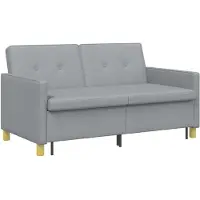 vidaXL Canapé-lit convertible , tissu vert clair