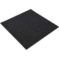 vidaXL Dalle de moquette gris foncé 50 x 50 cm, 36 pièces, PP et bitume