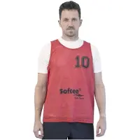 Softee Numbered 11-15 Training Bib 5 Units Rouge Senior Homme