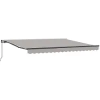 vidaXL Store extensible gris clair 400 x 350 cm