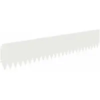 vidaXL Bordure de jardin, 20 pièces, 103 x 20 cm, acier, blanc