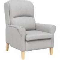 vidaXL fauteuil Gris nuage 76 x 94 x 102 cm Tissu Sharpa