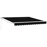 vidaXL Store à rallonge noir 350 x 250 cm