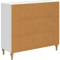 vidaXL Buffet blanc brillant 89 x 34,5 x 80 cm en aggloméré