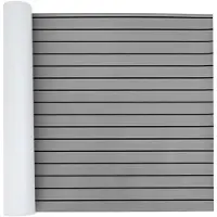vidaXL Tapis de bateau rayé gris clair et noir 240 x 90 cm EVA