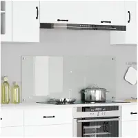 vidaXL Dosseret de cuisine transparent 120 x 50 cm Verre trempé