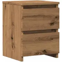 vidaXL Table de chevet chêne artisanal 30x30x40 cm bois d'ingénierie