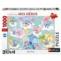 Nathan Puzzle 1000 pièces Stitch rêveur