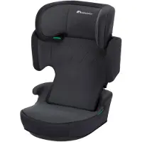 Bebeconfort Road Safe i-Size Rehausseur de siège, siège enfant i-Size, installation avec ceinture de sécurité, 3.5 ans-12 ans, 15-36 kg,100-150 cm, Tinted Black