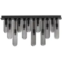 Lyora Plafonnier design Gustave Noir 12 lumières