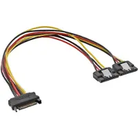InLine Câble Y d'alimentation SATA femelle à 2x mâle 0.3m