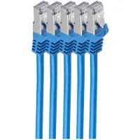 Shiverpeaks BS75512-B-SET5 RJ45 Patchkabel S/FTP, Cat7 VE5, 2m blau
