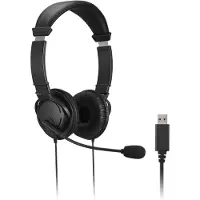 Kensington K33065WW écouteur/casque Avec fil Arceau Bureau/Centre d'appels USB Type-A Noir
