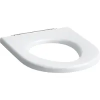 Laufen Pro Siège de WC sans couvercle, accessible aux personnes à mobilité réduite, charnières en acier inoxydable, blanc, 1 pièce.