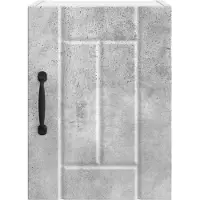 vidaXL Armoire murale LUCCA, 2 pièces, gris béton, matériau de bois