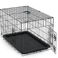 Avalo Cage pour chien L - Cage pour chien - Cage pliable - 2 portes - 92 x 57 x 64 cm