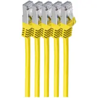 Shiverpeaks BS75511-0.5Y-SET5 RJ45 Patchkabel S/FTP, Cat7 VE5, 0,5m gelb