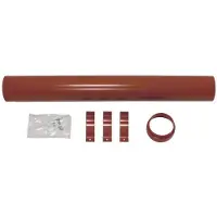 Vaillant Rallonge de toit 1.0 m rouge. pour passage de toit vertical
