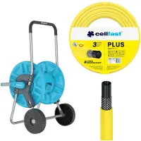 Cellfast Tuyau de jardin Aluplus 1/2" de 60 mètres + Tuyau de jardin Plus 1/2" de 50 mètres
