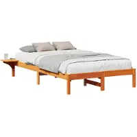 vidaXL Cadre de lit brun cireux 120 x 190 cm Pin massif