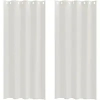 vidaXL Rideau en Voile 2 pcs Crème 260 x 140 cm Polyester