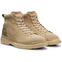 HUGO Bottines en cuir suédé avec finitions en cuir