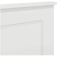 vidaXL Tête de lit Blanc brillant 100 cm Matériau dérivé du bois