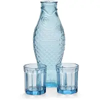 Serax Fish & Fish Set Carafe avec 2 Verres Blue
