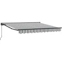 vidaXL Cadre de store anthracite et blanc 300 x 250 cm