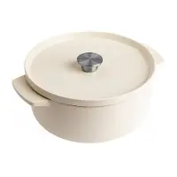 KitchenAid - Marmite en fonte 5,2 L Crème d'amande