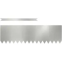 vidaXL Bordure de pelouse, 50 pièces, argent, 100 x 0,05 x 30 cm